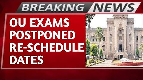 OU EXAMS POSTPONED RE-SCHEDULE DATES SEP MONTH MBA SEM 3 EXAMS BACKLOG AND IMPROVEMENTS EXAMS 22 SEP