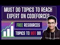 Essential Topics to Achieve Expert Level on Codeforces and 5-Star on CodeChef | Free Learning Resources