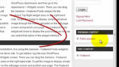 WordPress aMember Sidebar Menu Widget for Levels