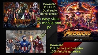 How to download Avengers Infinity war 2018 Full HD dual audio (Hindi-English)Movie