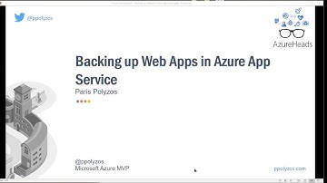 Backing up web apps in Azure App Service
