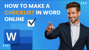 How to Make a Checklist in Word Online (Web version)