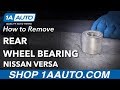 How to Replace Rear Wheel Bearing 2012-19 Nissan Versa