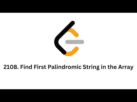Leetcode 2108. Find First Palindromic String in the Array Python