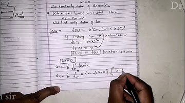 Fourier series, of Even and odd Function Engineering, Mathematics, 2 । By Dr. Rajesh sir