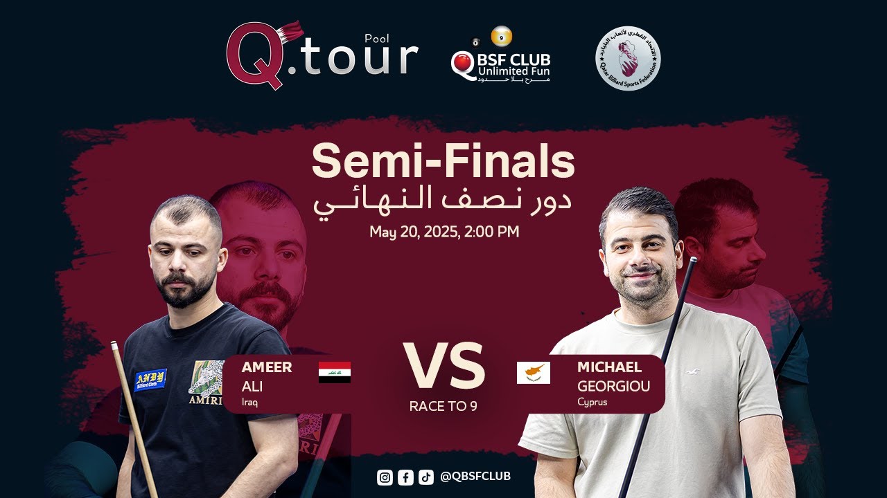 Q. TOUR - 9 BALL CHAMPIONSHIP 2025 MEN | Semi-Final