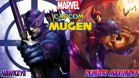 Marvel VS Capcom MUGEN Playthrough - Hawkeye / Demitri Maximoff