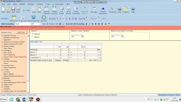 Pengerjaan Kasus Integer Programming Aplikom1 Menggunakan POM For Windows V5 No.2