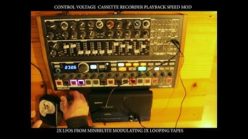 Tape Speed Modified Cassette Recorders with Control Voltage Input