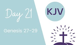 GENESIS 27-29// King James Version KJV Bible Reading // Daily Bible Verse // Bible in a Year Day 21
