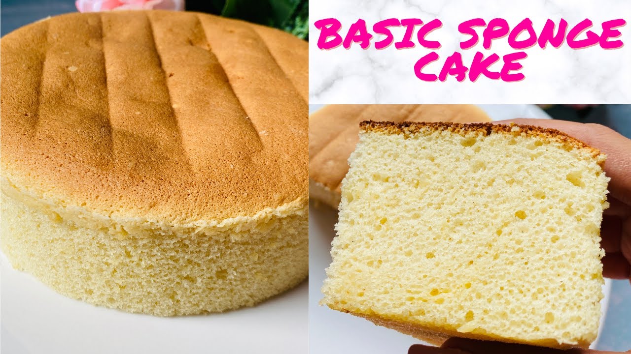 Basic Sponge Cake Recipe Vanilla Sponge Cake Basic Cake Base Recipe