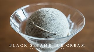 Black sesame ice cream ｜ Peaceful Cuisine&#39;s recipe transcription