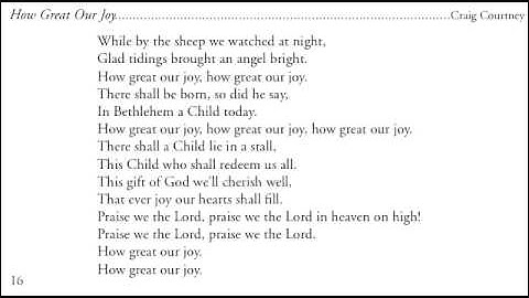 Thumbnail of How Great Our Joy