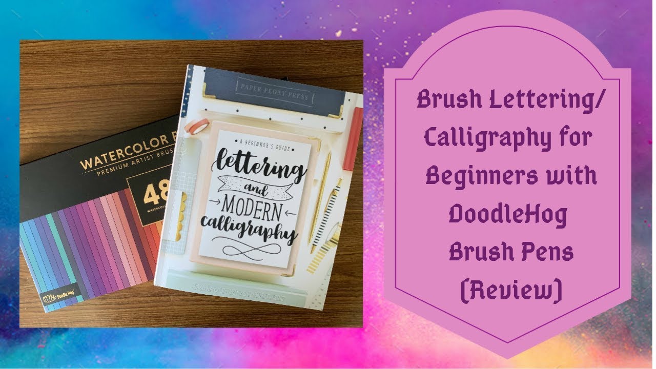 Lettering and Modern Calligraphy: Learn Hand Lettering and Brush Lettering: a Beginner's Guide [Book]