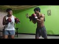 friendly sparring with my friend 1
