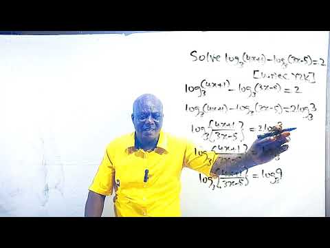 logarithmic equation