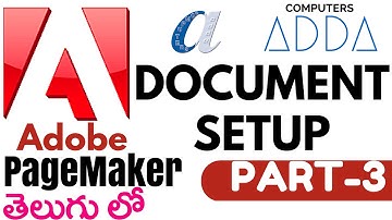 Adobe Page maker in Telugu 03 (Document Setup) (www.computersadda.com)