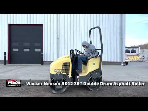 Wacker Neuson RD12 36in Double Drum Asphalt Roller