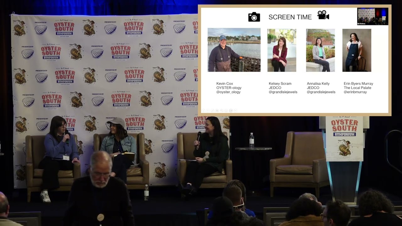 'Screen Time', a panel moderated by Erin Murray at the 9th Oyster South Symposium