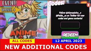 NEW UPDATE CODES* [NEW UPDATE 5 + 2X] Anime Lost Simulator ROBLOX, ALL  CODES