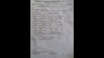 11th computer Application half yearly question paper