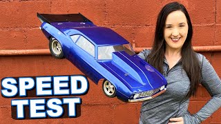 How FAST is the Losi 1969 Camaro RC CAR DRAG RACER Right out of the Box?  TheRcSaylors