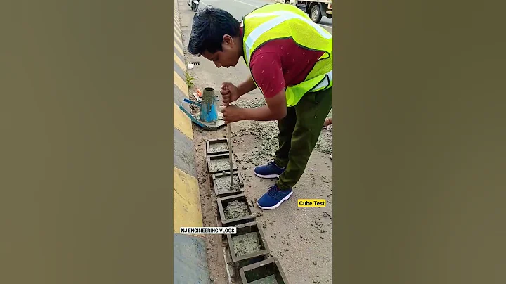 CUBE TEST | COMPRESSIVE STRENGTH #kollam #construction #cube #morth #labtested #NH-66 #widening