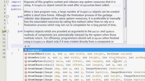 Java Graphics Tutorial 1 - Learning the paint method
