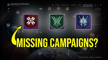 Missing Legacy Campaigns? Do THIS! | #Destiny2