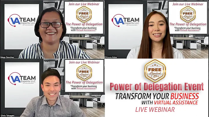"Unleash Business Growth: The Power of Delegation and Virtual Assistance Webinar"
