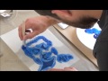 How to stencil a T shirt or any fabric using fabric paint - tutorial