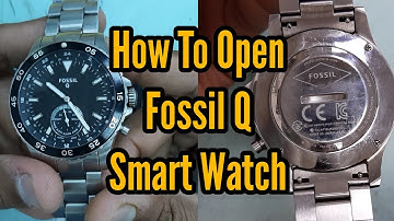 How To Open Fossil Q Smart Watch, Fossil Q Replacement The Battery | Watch Repair Channel