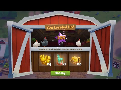 LEVEL 100 REACHED - Farmville 2 Country Escape - Gameplay 2