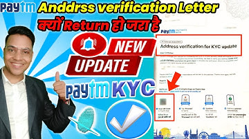 paytm kyc address verification letter ✉️ return problem || paytm new user kyc start ? || paytm QR