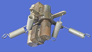 By using multiple springs, you can create a motor that runs on its own