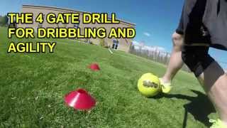 The 4 gate drill for dribbling and agility development - please like!
subscribe http://goo.gl/fvjafq soccer training guides store:
http://www.soccerdrillsd...
