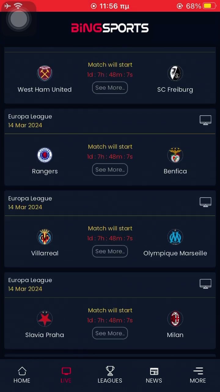 BiNGSPORTS App For Live Streaming Football Matches On Iphone YouTube BiNGSPORTS App For Live Streaming Football Matches On Iphone YouTube