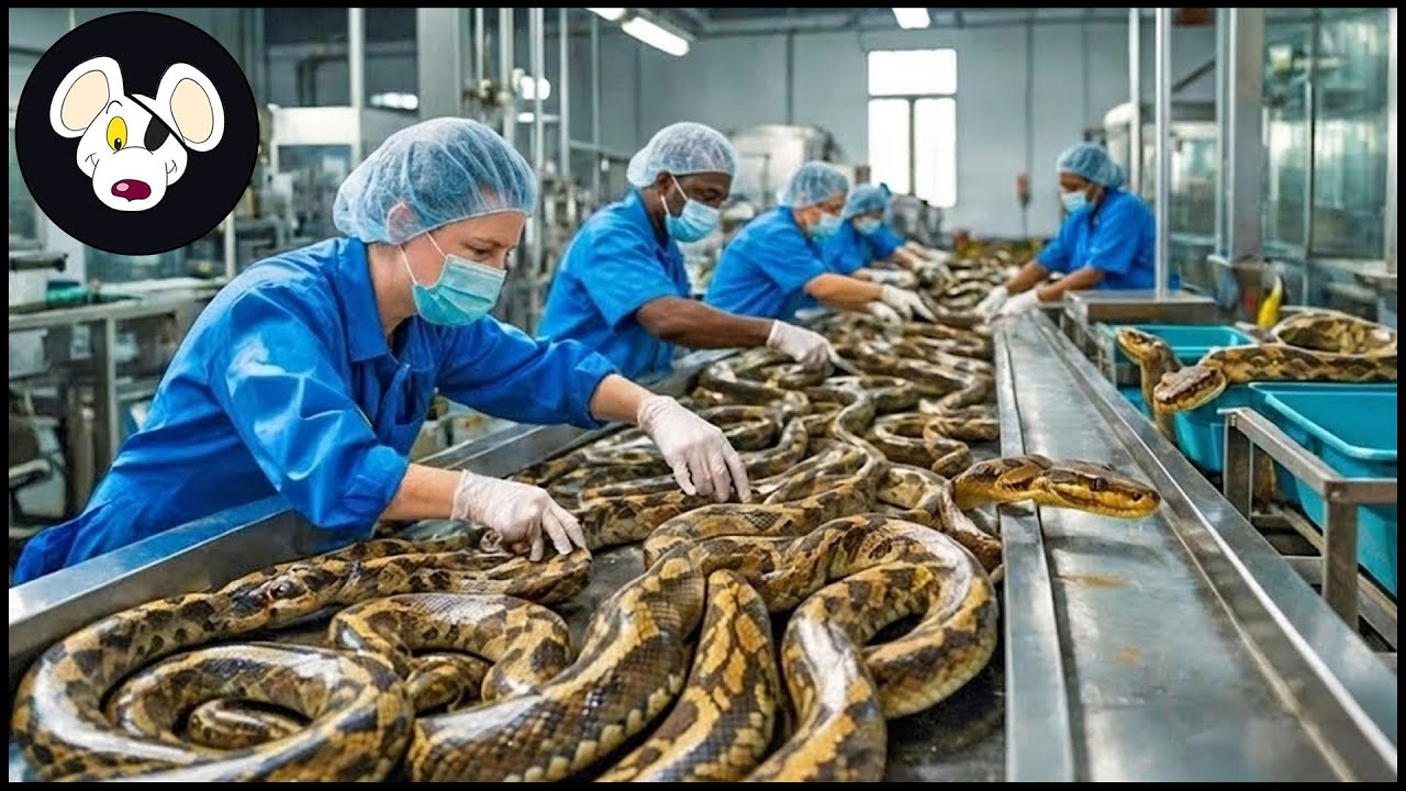 Shocking Video : Millions Of Pythons Are Processed – Massive Python ...