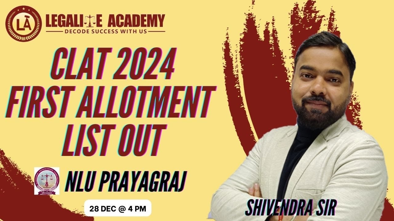 CLAT 2024 First Allotment List Out First Provisional List NLU