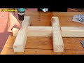 Easy And Simple Woodworking Project Ideas // How To Build A Wooden Hammock Stand Secure