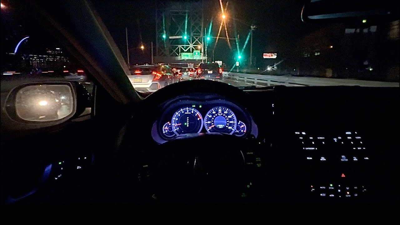 🚦LATE NIGHT INSANE HIGHWAY TRAFFIC POV DRIVE IN MY ACURA TSX 🚘