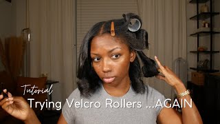 Trying Velcro Hair Rollers...Again | Niara Alexis