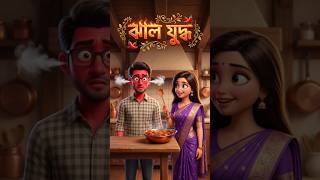 ঝাল যুদ্ধ #FunnyCouple #AliHasanJokes #BengaliCartoon #ComedyGold #LaughterChallenge #TrendingFunny