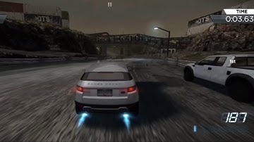 NFS MW Android/IOS Gameplay - Range Rover Evoque vs Ford Raptor - Most Wanted #9 Street Race
