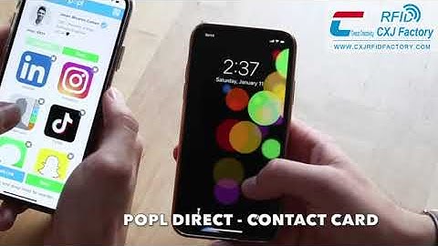 Customize NFC Epoxy Sticker use for POPL phone social media share