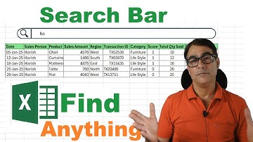 Make a Search Bar in Excel to Find Anything! | Create a Search Box in 3 Simple Steps! Hindi