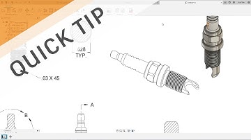 QUICK TIP: Auxiliary Views in 2D Drawings