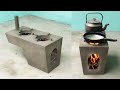 Great Smoke Free Wood Stove Construction Ideas From Cement | DIY Firewood Stove