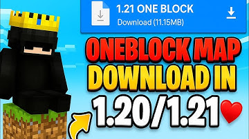 ONE BLOCK Map 1.21 MCPE || One Block Download Minecraft Pe 1.21+