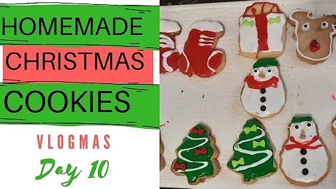 BAKE & DECORATE CHRISTMAS COOKIES | VLOGMAS DAY 10